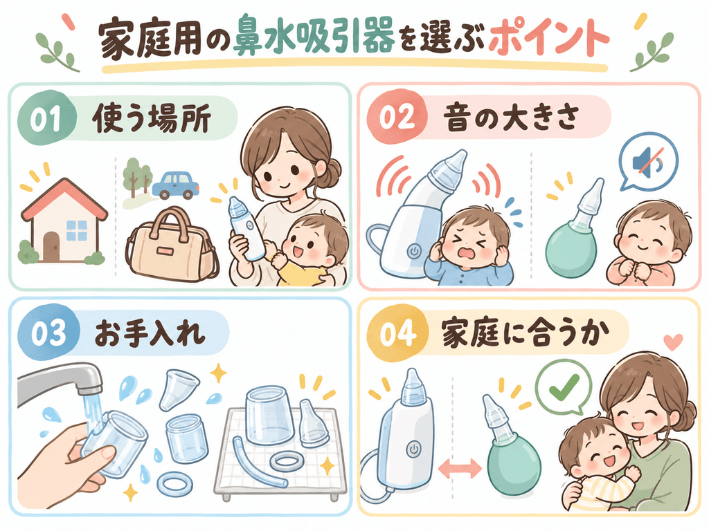 鼻水吸引器を選ぶポイント