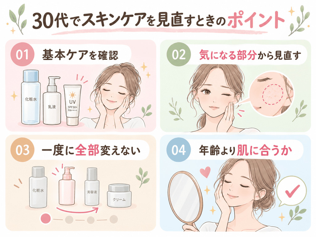 スキンケアの見直しポイント